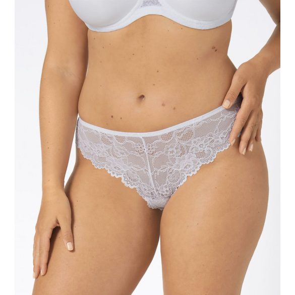 Triumph Tempting Lace Brazilian String fehér