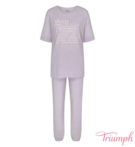 Triumph feliratos pizsama lila